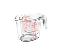 Cuisinart Nesting Liquid Measuring Cups Clear 3-Piece CTG-00-3MC