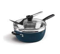 Cuisinart Preferred Pan 4-Pc Set - Nouveau Navy (4.5 Qt. Multi-Purpose Pan w/Cover, Steamer, Slotted Turner)