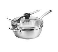 Cuisinart Preferred Pan 4-Pc Set - Stainless Steel (4.5 Qt. Multi-Purpose Pan w/Cover, Steamer, Slotted Turner)