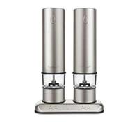 Cuisinart Rechargeable Electric Salt & Pepper Mill Set in Brushed Stainless Steel SP-4 | Newest Model