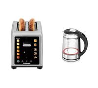 Cuisinart SimpliTouch™ 2 Slice Toaster, + 1.7L Glass Kettle with Touch Screen Variable Temperature Control