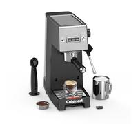 Cuisinart® Slim Espresso Machine | Espresso, Americano, Cold Brew | Integrated milk frother for Lattes and Cappuccino | 15-Bar Pressure, Bottomless Portafilter |Compact Design, Travel Mug Compatible,
