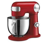 Cuisinart SM-50R 5.5 Quart Stand Mixer, Metal, Ruby Red | 12 speeds, 500W motor, bowl, whisk, paddle, dough hook, splash guard