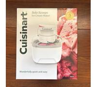 Cuisinart Solo Scoops Electric Ice Cream Maker 475ml White Freezer Bowl 240V