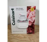 Cuisinart Solo Scoops Electric Ice Cream Maker White Freezer Bowl Icem10u New