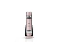 Cuisinart Electric Salt and Pepper Grinder Set Rechargeable Seasoning Mill No Batteries needed, 20 min charging Measuring cap Adjustable Grind settings 3 year guarantee Vintage Rose
