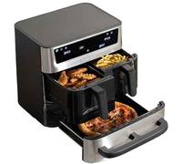 Cuisinart Tri Zone 13.6L Air Fryer & Oven Stainless Steel | PFAS-Free | XXXL capacity | 3 Independent Cooking Zones | Dual 4.3L Air Frying Baskets + 5L Oven Drawer | 9-in-1 Cooking Functions