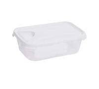 Cuisine 0.8Ltr Rectangular Food Box White Lid - 12370