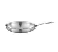 Cuisinox - Gourmet - 32 cm Stainless Steel Frying pan - Triply - Suitable for All Heat Sources Including Induction - 18/10 Stainless Steel - Satin Finish - Fixed Handle - PFAS, PTFE, PFOA Free - Made
