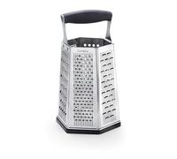 Cuisipro 6-Sided Box Grater, Sharp Stainless Steel, Non-Slip, Rust Resistant