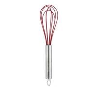 Cuisipro 8" 20 cm Red Silicone Coated Balloon Egg Cream Whisk Non Scratching
