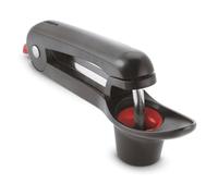 Cuisipro Cherry and Olive Pitter, Stainless Steel and Plastic, Black, Locks for Compact Storage