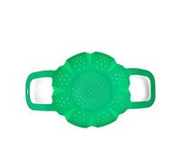 Cuisipro Cooking Steamer, Vegetable Steamer, Basket, Silicone, Green, Universal Fit