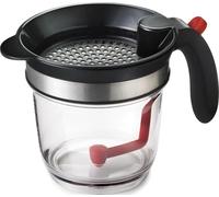 Cuisipro CSP-747301 Fat Separator, Easy Drain, 1 Litre Capacity, Dishwasher Safe, Silicone, 1 Liter, Transparent