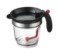 Cuisipro CSP-747301 Fat Separator, Easy Drain, 1 Litre Capacity, Dishwasher Safe, Silicone, 1 Liter, Transparent