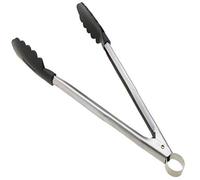 Cuisipro 57587 Verschlusszange - Nylon 24 cm Locking Tong, Stainless Steel, Silver