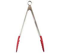 Cuisipro Silicone Locking Tongs 30cm Red