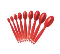 Cuisipro Measuring Spoons, Red, Pack of 9