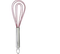 Cuisipro Flat Whisk, Red, Flexible Silicone, Non-Scratch, Heat Resistant, 20cm, 8”