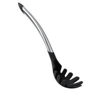 Cuisipro Silicone Spaghetti Spoon, Black, Non-Stick Pasta Server, Heat Resistant, 31Cm