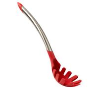 Cuisipro Silicone Spaghetti Spoon, Red, Non-Stick Pasta Server, Heat Resistant, 31Cm