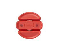 Cuisipro Vegetable and Fruit Brush, Red, Soft Bristle Brush, Three-Section Flex, Dishwasher Safe