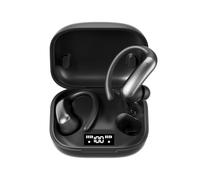 CuiSuto Ear Buds Wireless Earbuds Bluetooth Headphones with 60H Playtime LED Display Case, Over-Ear Hook with Mic, Stereo Sound, Easy Button Controls, Sports Earphones for Running Workout Gym Black