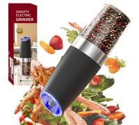 CUISYNC Gravity Sensor Smart Large Capacity Hopper Salt Pepper Electric Grinder Battery-Powered Black KYMQ-50B