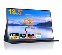 CUIUIC 18.5 Inch Portable Monitor, 120Hz 1080P IPS Portable Screen for Laptop, Travel Monitor with HDR 100% sRGB VESA, Second Screen for Laptop, PS5, Xbox, Phone