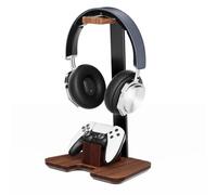 CUIWHRL Controller Stand Wood Headphone Stand for Desk Gaming Desk Accessories Controller Holder for Gaming Equipment Headset Holder Compatible with Gamer Xbox PS5 PS4 - for PC Gaming Accessories