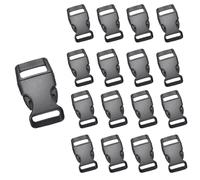 Cuixia 50 PCS Paracord Bracelet Buckles Clips, Quick Side Release Buckles Dual Adjustable No Sewing Clips Snaps for Crafting DIY Projects Outdoor Gear Straps Masks