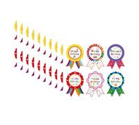 Cuixia 60 Pcs Happy Birthday Stickers, Personalised Birthday Badge Stickers, Featuring It's My Birthday and Happy Birthday Texts for Party, School Supplies Reward Calendar Birthday Card