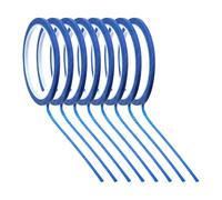 Cuixia Blue Masking Tape, 20m Low Tack Masking Tape for Painting, 8 Rolls