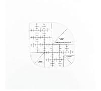 Cuixia Curved Corner Cutter Quilting Ruler, Sewing Ruler with Guides for Fabric, Patchwork Quilting Templates, Practical Sewing Accessories and Quilting Supplies for DIY Projects