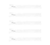 Cuixia Zips for Sewing, 15.74 Inches Nylon Coil Zipper, White Closed Ended Concealed Zip for Tailor Sewing Tools Cushion DIY Craft Dressmaking Pillows Skirts Clothes Bags Pants