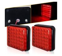 Cujjsrwp 1/2x Universal Running Rear Fog Lamp 24V Auto Tail Light Waterproof Trailer Truck Driving For Caravan Lorry Towing UTE Bus RV Fog Lamp(2pc)