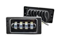 Cujjsrwp 2Pcs/Pair For Lada 2110-2117 Waterproof 3000K 6000K White Amber For Led Fog Light Passing For Kamaz For Vaz 2114 Fog Lamp(Aluminium-white)