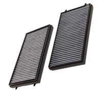 MANN-FILTER CUK 3124-2 Cabin Air Filter - Pollen Filter with Activated Carbon - (set of 2) for Cars + Transporters