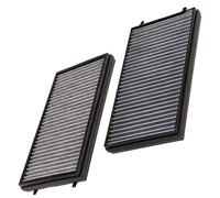 MANN-FILTER CUK 3124-2 Cabin Air Filter - Pollen Filter with Activated Carbon - (set of 2) for Cars + Transporters