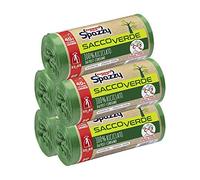 Cuki0 Domopak Spazzy Bags Net Saccoverde Wraps & Close 100% Recycled By Post-Consumer - Houseware 40 Lt - Green - 5 Packs Of 20 Pieces - 1350 g