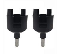 Cukol 2 Pcs Electric Fence Drill Chuck for Insulators Screw, Electric Fence Fencing Posts Plastic Chuck Keys for Drill Makes The Insulator Screw Faster and Easier to Install Without Hand Screwing