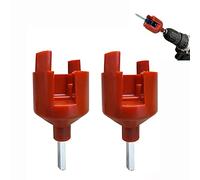 Cukol 2 Pcs Electric Fence Drill Chuck for Insulators Screw, Electric Fencing Posts Plastic Chuck Keys for Drill Makes The Insulator Screw Faster and Easier to Install Without Hand Screwing