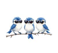 cukol cukol Cross Stitch Kits for Adults - 11CT Cool Birds Pre Printed Stamped Cross-Stitch Patterns, Advanced Beginners Embroidery Kit, 12x12 Inch DIY Crossstitch Crafts for Wall Decor or Mum Gifts