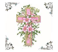 cukol cukol Cross Stitch Kits for Adults - 12x12 in Easy Washable Pre Printed Pattern, Advanced 11CT Stamped Embroidery Fabric, Fit for DIY Home Decor, Mum Gifts & Stress Relief