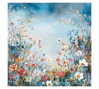 cukol cukol Cross Stitch Kits for Adults - 14x14 in Easy Washable Pre Printed Pattern, Advanced 11CT Stamped Embroidery Fabric, Flower Design Fit for DIY Home Decor, Mum Gifts & Stress Relief