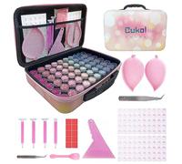 cukol cukol Diamond Painting Storage Boxes - Portable Diamond Art Accessories Containers Case for 5D Drills Beads Rhinestone Gem Crystal & Tools, Large Capacity Organizer with Dividers (60 Big Slots)