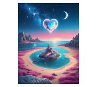 cukol cukol Dream Island 11ct Stamped Cross Stitch Kits for Adults 14x18 in