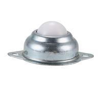 CukYi Wheels,Ball Caster 10 Pcs 0.5 Inch Nylon Roller Ball Trolley Furniture Castor Screw Mounted Ball Bearing Swivel Caster Tool (Size : 0.5inch) (Color : Silver, Size : 0.5inch)