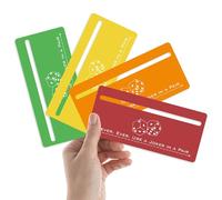 Cularve 4 Pcs Mahjong Line Finder, Lucky Four-Color Minimalist Windowed Design, Portable, Ideal Gift for Mahjong Beginners (Modern, Multicolor)
