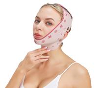 CULEO Face Treatments & Masks,Double Chin Reducer Strap for Women, Jawline Shaped, Face Slimming, Jaw Exerciser Lift Tape for Sleeping